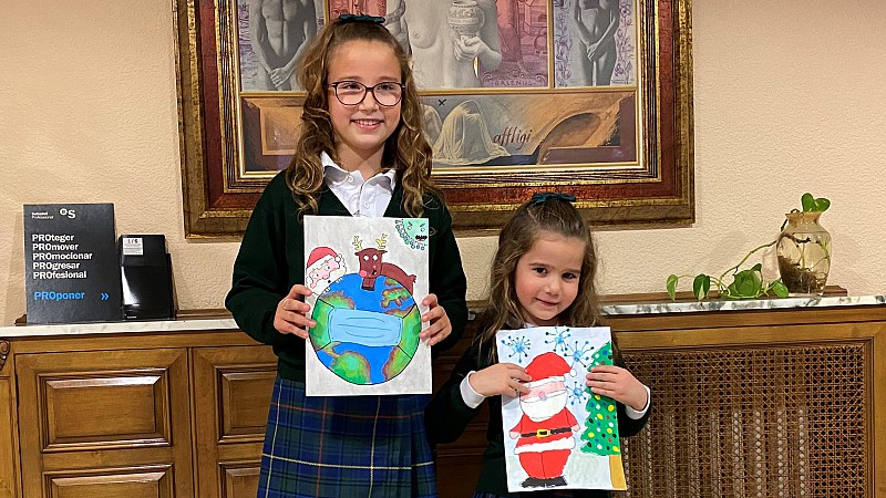 Jara Linares Fernández  gana el  Concurso de Dibujos Navideños