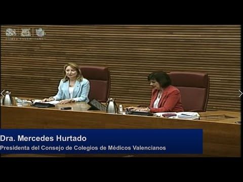 El Consejo de Colegios Médicos de la Comunitat interviene en les Corts en la comisión para la reconstrucción